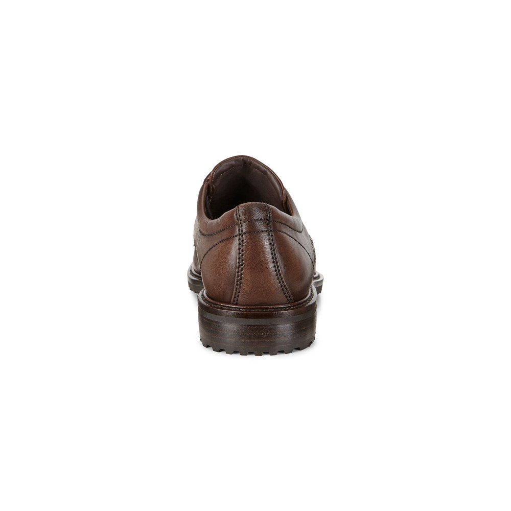 ECCO Mens Dress Shoes Brown - Vitrus I Plain Toe Tie - TPW-695487